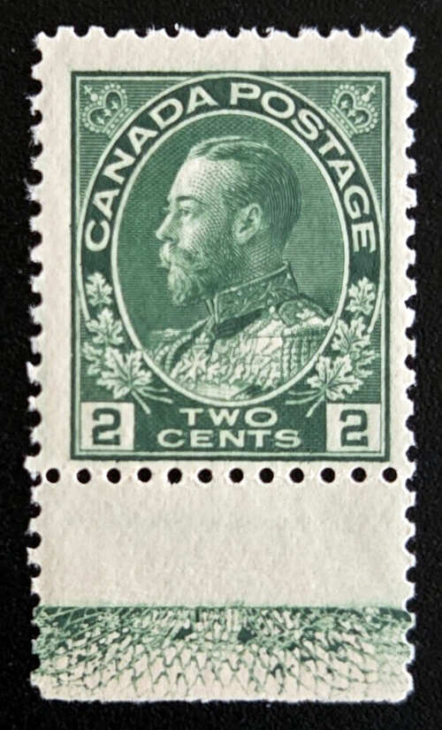 Stamp Inverted Type Canada #107aLW Fine NH 1922 2c Inverted Type D Lathework - All Nations ...